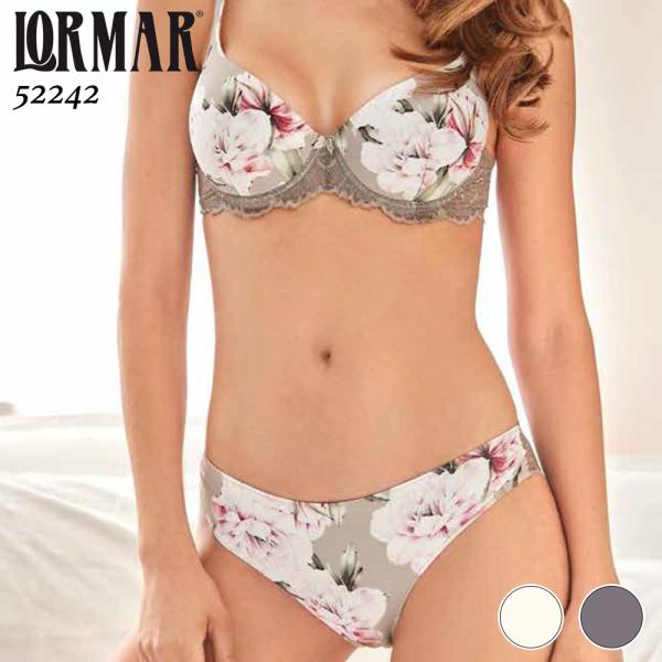 LORMAR 52242 GARDENIA イタリア 3/4カップブラ＋ビキニショーツ バルコニー ...