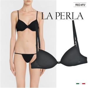 3/4カップ ブラ　La Perla／ラ ペルラ　902491　La Perla　STUDIO　ストラップ付け替え可能　直輸入イタリアランジェリー　透明ストラップ付属　ホルターネック｜lingerie-felice