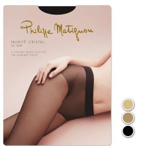 PHILIPPE MATIGNON／フィリップ マティグノン COLLANT NUDITE' CRISTAL 30 イタリアインポートタイツ 30デニール つま先スルータイプ｜lingerie-felice