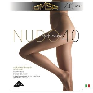 OMSA /オムサ【NUDO 40 TUTTONUDO】 ELEGANTI イタリアインポートストッキング 40デニール オールスルータイプ   コンフォートシーム｜lingerie-felice