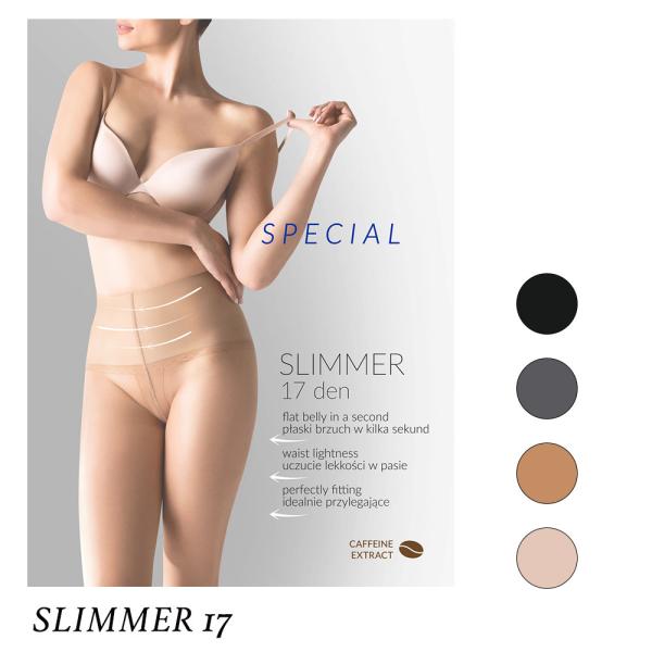 Gabriella SLIMMER 17 直輸入EU ストッキング 17デニール カフェインエキス配...