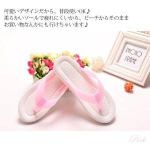 ビーチサンダル サンダル 海 夏 砂浜 レディ...の詳細画像3