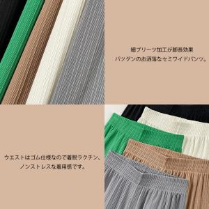 パンツ プリーツパンツ レディース 婦人 春 ...の詳細画像3