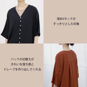 シャツワンピース 春 夏 秋 大きいサイズ ロ...の詳細画像3