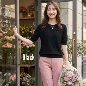 トップス ニット レディース 半袖 夏 春 秋...の詳細画像5