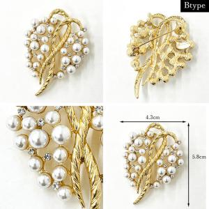 ジュエリー ブローチ アクセサリー パール 真...の詳細画像5