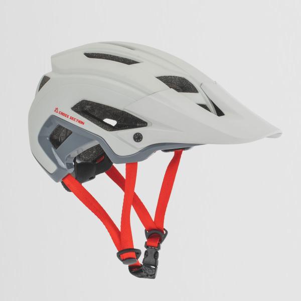 A2469 ベイシス　ハーフシェルヘルメット マットグレー Ｌ／ＸＬ　（５８−６１ｃｍ） クロスセク...