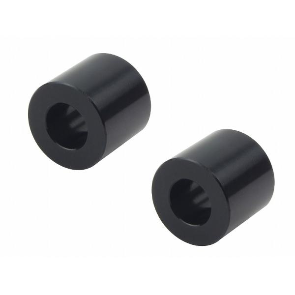 121508-06 Ｍ８ｔ＝１５ＵＮＶカラーセット黒 2PCS POSHフェイス