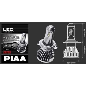 MLE6 ゼファー1100 ZRT10A H4 Hi/Lo(ハイ/ロー) 6000K バイク用LED...