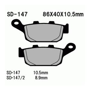 SD-147/2 Versys LT 15-16 KLE650 KAWASAKI レジン系 リア ブレーキパッド べスラ｜lining-n3