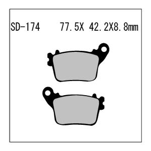 SD-174 Ninja ZX-6R 20-22 ZX636 KAWASAKI レジン系 リア ブレ...