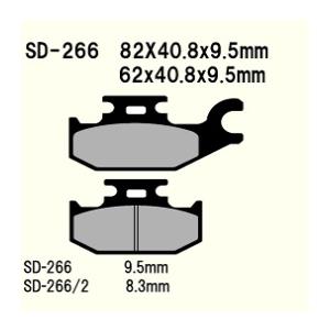 SD-266 05 Trail Buck 500EXT JOHN DEERE レジン系 左用 フロン...