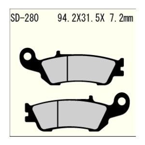 SD-280 YZ250FX 15-21 YZ250FX YAMAHA レジン系 フロント ブレーキ...