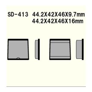 SD-413 KAWASAKI Z400 78-79y  フロント ブレーキパッド ベスラ