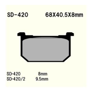 SD-420/2 83 Z750 KAWASAKI レジン系 リア ブレーキパッド べスラ