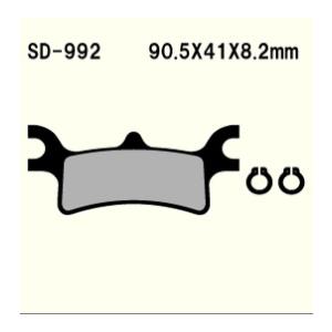 SD-992 12 Sportsman Forest POLARIS レジン系 リア ブレーキパッド...