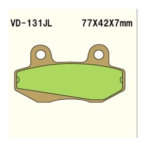 VD-131JL 06-16 GT125R HYOSUNG メタル系 リア ブレーキパッド べスラ