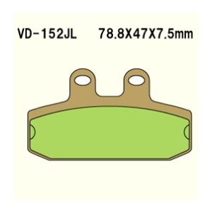 VD-152JL 21 V85TT MOTO-GUZZI メタル系 リア ブレーキパッド べスラ