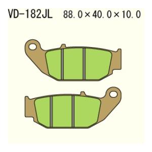 VD-182JL 19-20 CRF250RDA HONDA メタル系 リア ブレーキパッド べスラ