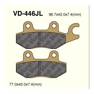 VD-446JL Viking Hunter 15 YXC700DH YAMAHA メタル系 リア ブレーキパッド べスラ