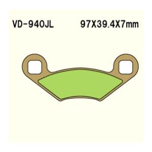 VD-940JL 12 Sportsman Forest POLARIS メタル系 フロント ブレー...