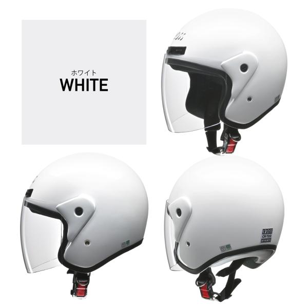 CROSS CR-720 ホワイト フリー(57〜60cm未満) ジェット ヘルメット LEAD(リ...
