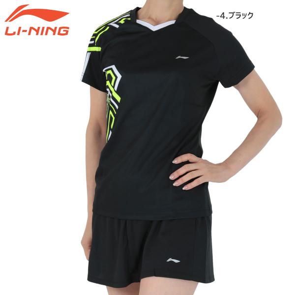 【特価】LI-NING AATQ064 ゲームシャツ+スカートセット バドミントンウェア(レディース...