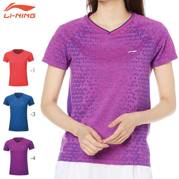 【特価】LI-NING AAYP052 ゲームシャツ(レディース) バドミントンウェア リーニン【メ...