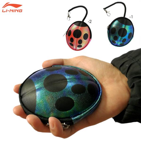 LI-NING ABLM078 小物入れ(てんとう虫) ミニポーチ 可愛い バドミントンアクセサリー...