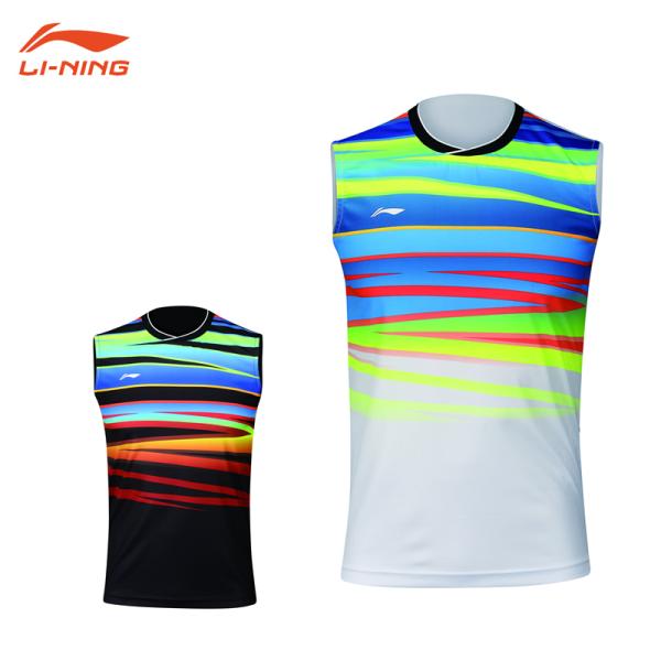 【大特価】LI-NING AVSM101 ノースリーブ ゲームシャツ(ユニ) バドミントンウェア【メ...