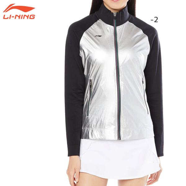 【特価】LI-NING AYYP012 ウォームアップジャケット(レディース) バドミントンウェア ...