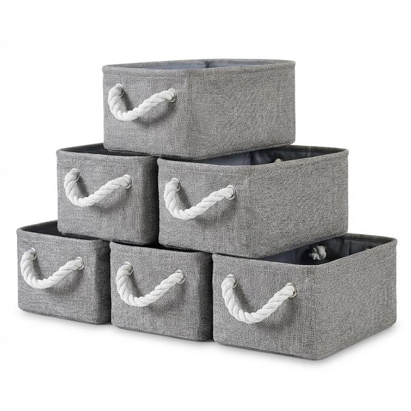 GcTiSac かご 収納ボックス カゴ 引き出し収納 30cm×20cm×13cm ６個セット 下...