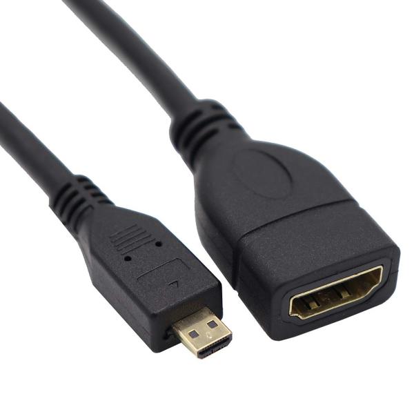 ViViSunハイスピードHDMI(メス)to Micro HDMI(オス) ９０°Ｌ型 マイクロH...