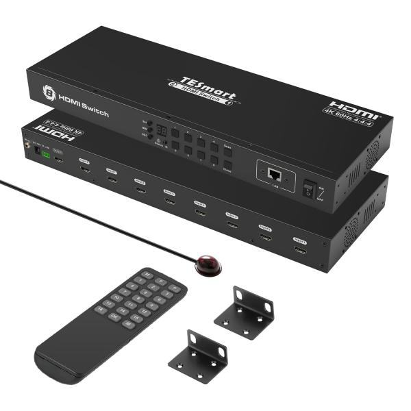 TESmart HDMI 切り替え器 8入力1出力 切替器 8ポート 4K@60Hz 8x1 セレク...