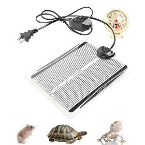 Bonheur 爬虫類ヒーター マット 15W（22*25cm） パネルヒーター シート 昆虫 小動物 ヤドカリ レオパ 飼育専用温湿度計付き