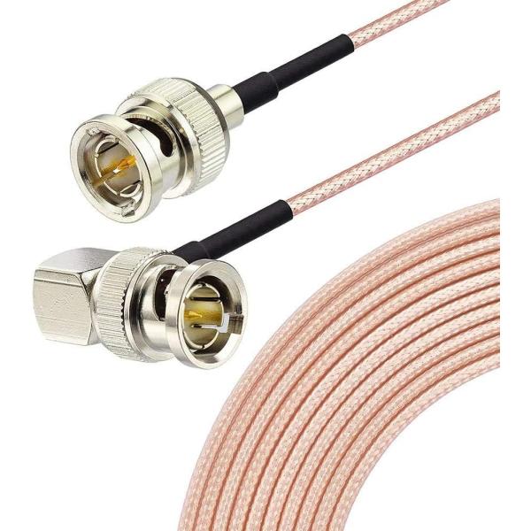 BINGFU 2本入 BNCケーブル HD-SDIケーブル 1m 直角型 75Ω HD-SDI・3G...