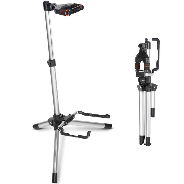 CAHAYA アルミ合金製 ギタースタンド 軽量830g ピック収納でき 自動的にポップアップロック...