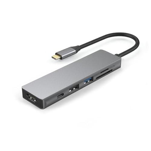 USB C ハブ 6-in-1 アダプタ タイプc GADEBAO 4k hdmi type c ド...