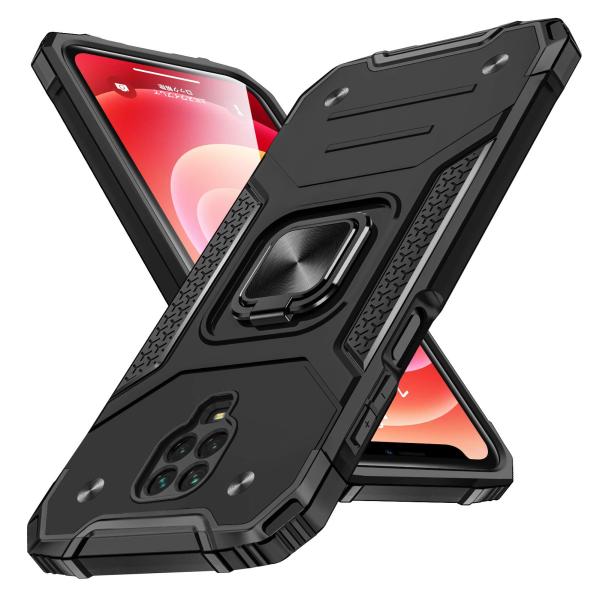 WACJOSD 対応 Redmi Note 9S 用の ケース リング 耐衝撃 衝撃吸収 米軍MIL...