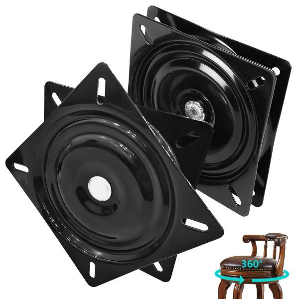 aleawol 2枚セット 160mm 椅子用回転板 回転盤 A3鋼板製 スイベルプレート 360度...