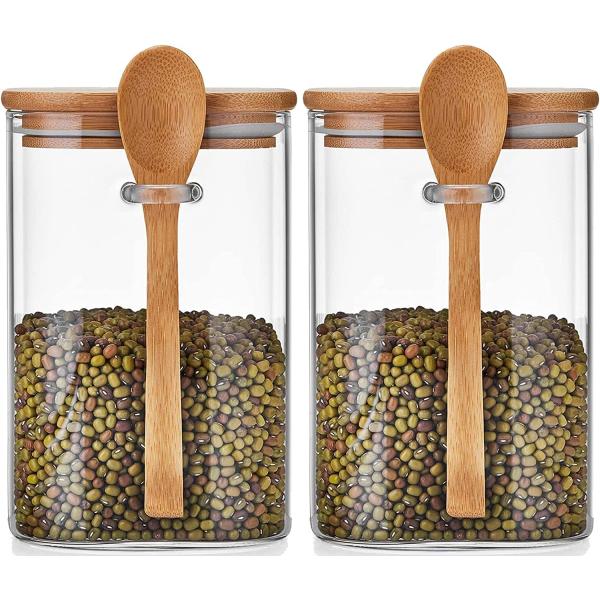 ポカロティー キャニスター ガラス保存容器 コーヒー ガラス瓶 保存瓶 1150ml 2点セット 砂...