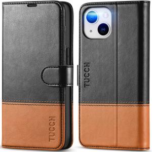 TUCCH iPhone14 対応 ケース 手帳型 iPhone 14 ケース 手帳型 カード収納 スタンド機能 高級合皮 マグネット [RFIDブロ