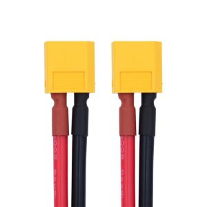 xiwai 12AWG XT60 延長ケーブル オス-オスコネクター ラジコンバッテリー電源ステーション用 ソーラーパネル付き(1.6フィート)