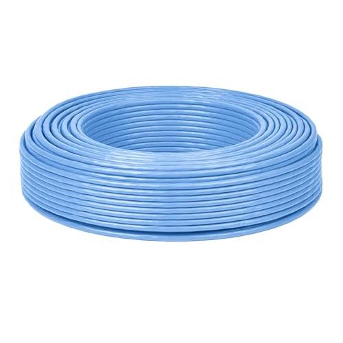 100m LANケーブル cat6 自作用 ランケーブル 企業用 工事用 単線 UTP 専用ピン付 ...