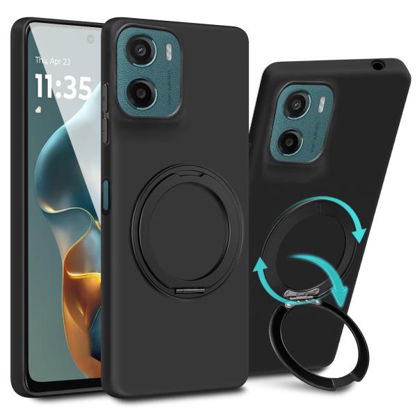 aiitiluo Motorola G05 用の ケース リング付き モトローラ E15 用の カバ...