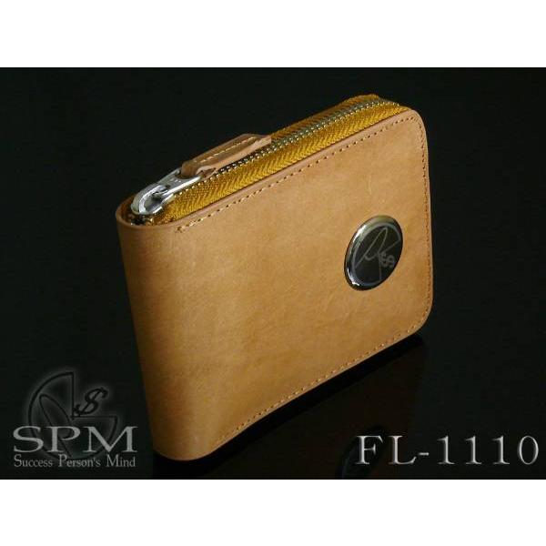 二つ折り ブランド 牛革 水牛革 バッファローレザー 本革 ショートウォレット メンズ ラウンドファ...