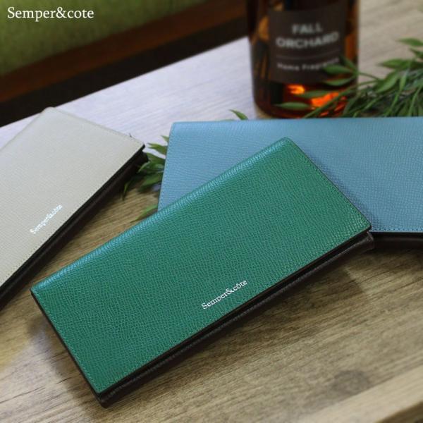 センペルアンドコッテ Semper&amp;cote 財布 長財布 レザー メンズ レディース 男女兼用 ブ...