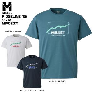 MILLET（ミレー）RIDGELINE TS SS（リッジライン Tシャツ ショートスリーブ）MIV02071【2024/高機能Tシャツ】｜linkfast