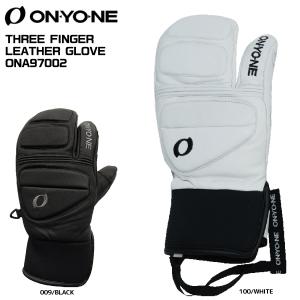 2025-26 ONYONE（オンヨネ）THREE FINGER LEATHER GLOVE（3フィンガーレザーグローブ）/ ONA97002【数量限定】【スキーグローブ】｜linkfast
