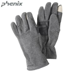 PHENIX （フェニックス）　【グローブ/アウトドア小物/在庫僅か】　Fleece Glove Touch （フリース グローブタッチ） -チャコールグレー-｜linkfast